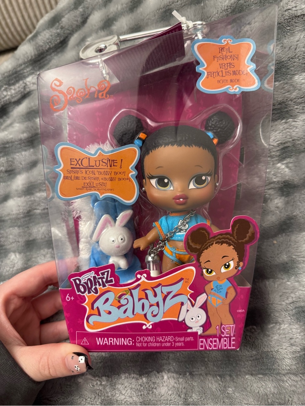 Bratz Babyz Sasha Doll in Turquoise Outfit with Bunny Accessory